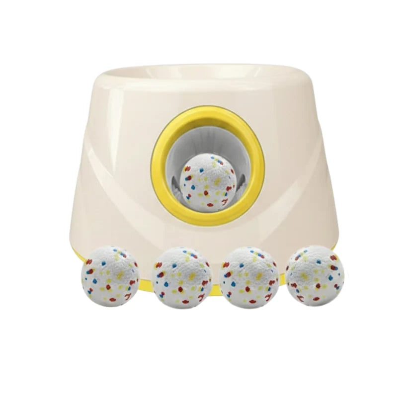 Lanzador Automático de Pelotas para Mascotas, Juguete Interactivo con 3 Configuraciones