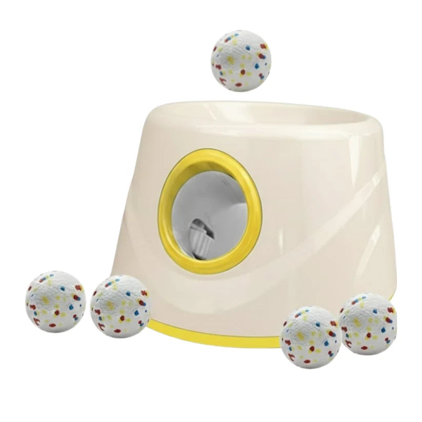 Lanzador Automático de Pelotas para Mascotas, Juguete Interactivo con 3 Configuraciones